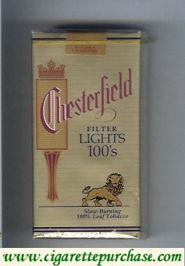 Chesterfield Lights 100s cigarettes